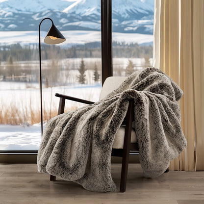 Luxury Mink Faux Fur Throw, 50"X60"