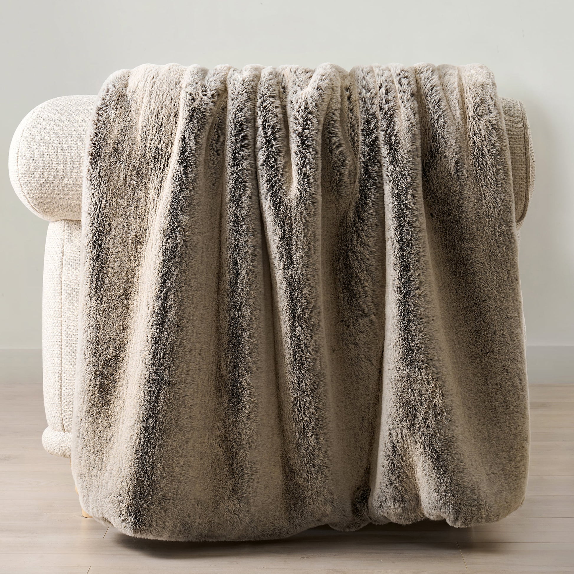 Luxury Mink Faux Fur Throw, 50"X60"