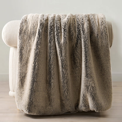 Luxury Mink Faux Fur Throw, 50"X60"