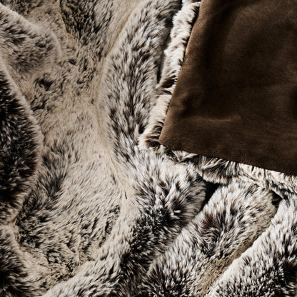 Luxury Mink Faux Fur Throw, 50"X60"