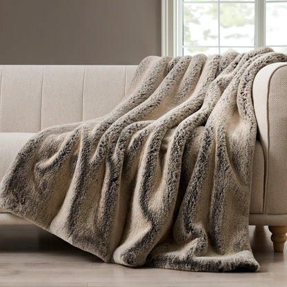 Luxury Mink Faux Fur Throw, 50"X60"